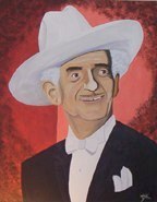 Harry Blackstone Sr., painting by Dean Carnegie
