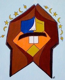 Henning, Planets, painting by Dean Carnegie