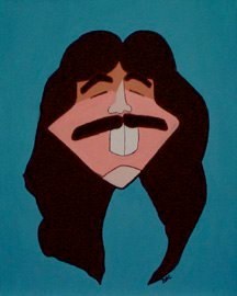 Henning, Caricature, painting by Dean Carnegie