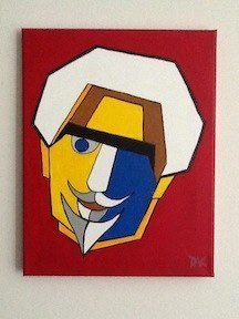 Dante, No Cigar!, painting by Dean Carnegie