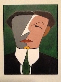 Houdini, Green, painting by Dean Carnegie