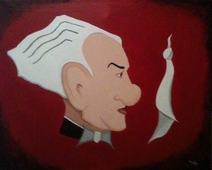 Blackstone, Profile, painting by Dean Carnegie