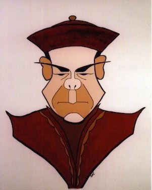 Fu Manchu, painting by Dean Carnegie