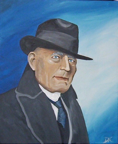 Harry Kellar, painting by Dean Carnegie