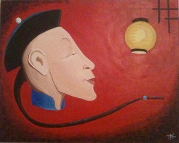 Chung Ling Soo, painting by Dean Carnegie