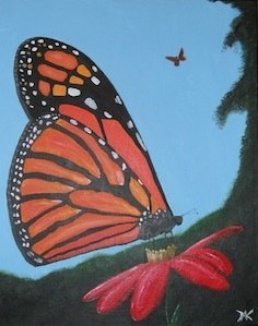 Butterfly, painting by Dean Carnegie