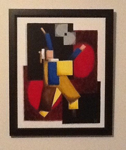 Cesareo Pelaez, Linking Rings, painting by Dean Carnegie