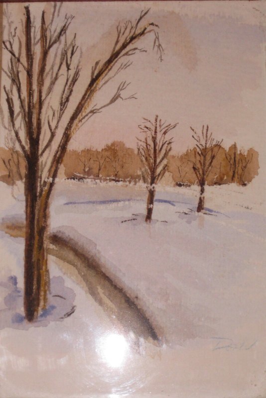 Winter, painting by Dean Carnegie