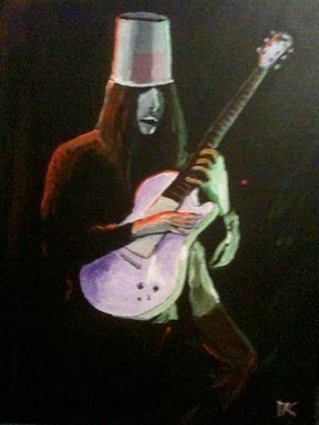 Buckethead, painting by Dean Carnegie