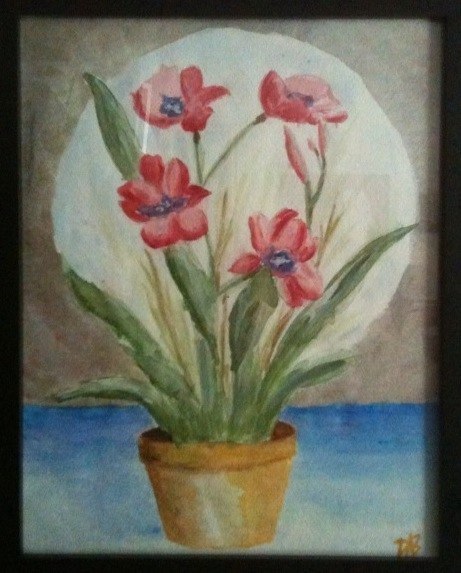 Flowers, painting by Dean Carnegie